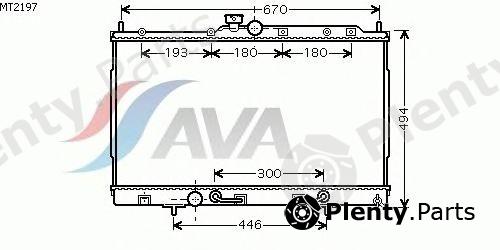  AVA QUALITY COOLING part MT2197 Radiator, engine cooling