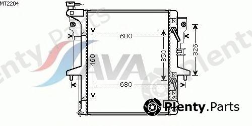  AVA QUALITY COOLING part MT2204 Radiator, engine cooling