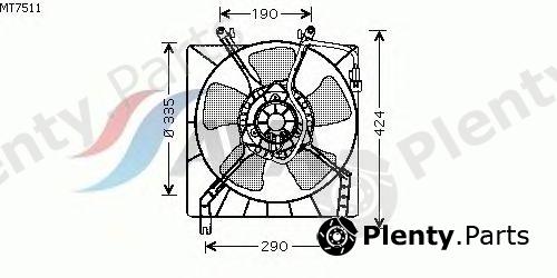 AVA QUALITY COOLING part MT7511 Fan, radiator