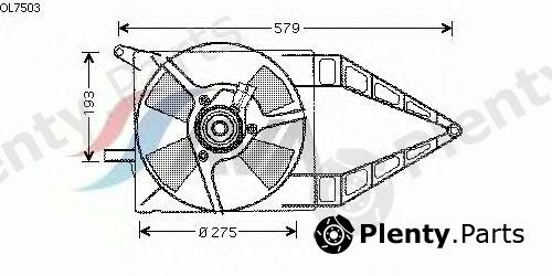  AVA QUALITY COOLING part OL7503 Fan, radiator