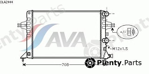 AVA QUALITY COOLING part OLA2444 Radiator, engine cooling