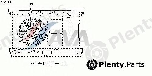  AVA QUALITY COOLING part PE7549 Fan, radiator