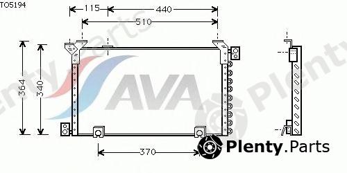  AVA QUALITY COOLING part TO5194 Condenser, air conditioning