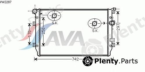  AVA QUALITY COOLING part VW2287 Radiator, engine cooling