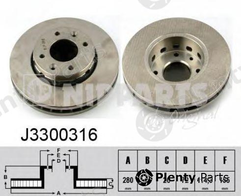  NIPPARTS part J3300316 Brake Disc