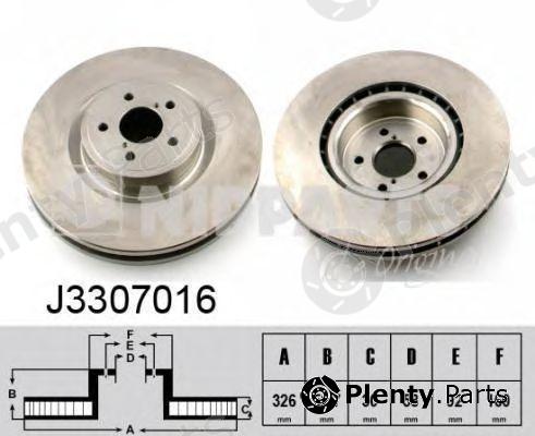  NIPPARTS part J3307016 Brake Disc