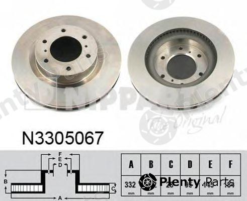  NIPPARTS part N3305067 Brake Disc