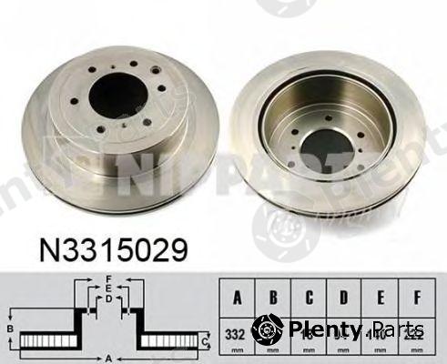  NIPPARTS part N3315029 Brake Disc