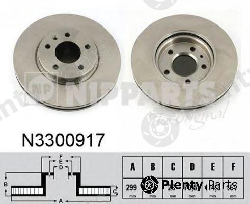  NIPPARTS part N3300917 Brake Disc