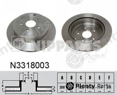  NIPPARTS part N3318003 Brake Disc