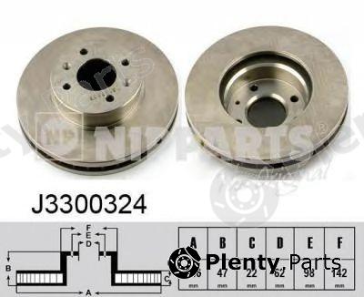  NIPPARTS part J3300324 Brake Disc