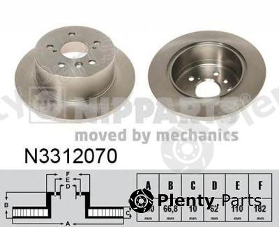  NIPPARTS part N3312070 Brake Disc