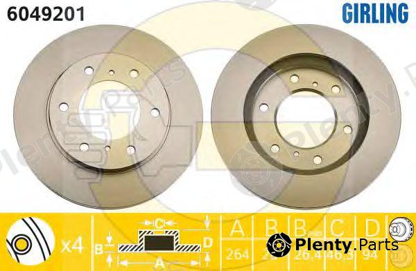  GIRLING part 6049201 Brake Disc