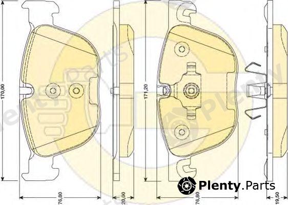  GIRLING part 6117262 Brake Pad Set, disc brake