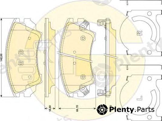  GIRLING part 6117839 Brake Pad Set, disc brake