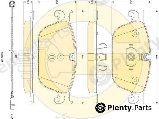  GIRLING part 6118892 Brake Pad Set, disc brake
