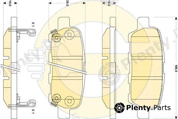  GIRLING part 6135069 Brake Pad Set, disc brake