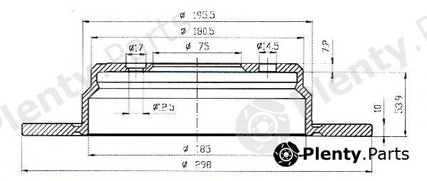  QUINTON HAZELL part BDC4750 Brake Disc