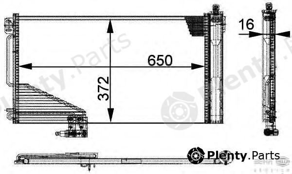  HELLA part 8FC351301-354 (8FC351301354) Condenser, air conditioning