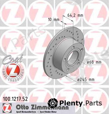  ZIMMERMANN part 100121752 Brake Disc