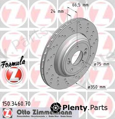  ZIMMERMANN part 150.3460.70 (150346070) Brake Disc