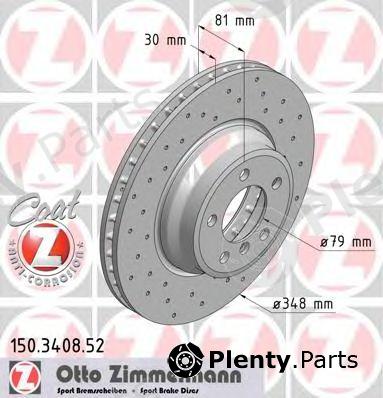  ZIMMERMANN part 150340852 Brake Disc
