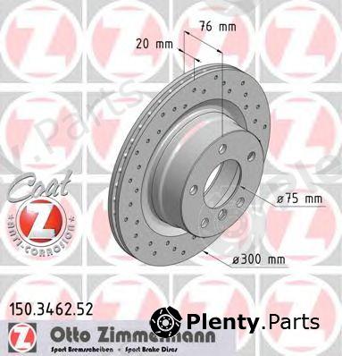  ZIMMERMANN part 150.3462.52 (150346252) Brake Disc