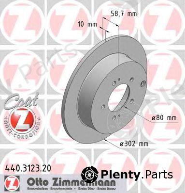  ZIMMERMANN part 440312320 Brake Disc