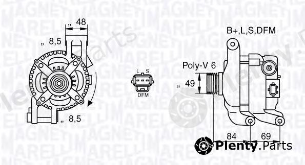  MAGNETI MARELLI part 063377417010 Alternator