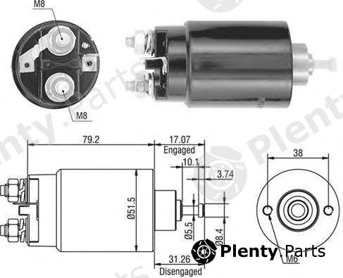  MAGNETI MARELLI part 940113050403 Solenoid Switch, starter