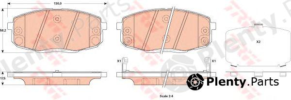  TRW part GDB3523 Brake Pad Set, disc brake