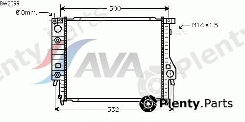  AVA QUALITY COOLING part BW2099 Radiator, engine cooling