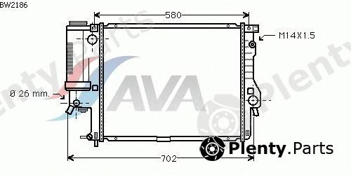  AVA QUALITY COOLING part BW2186 Radiator, engine cooling