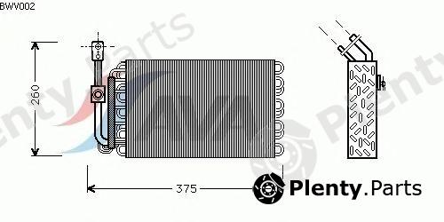  AVA QUALITY COOLING part BWV002 Evaporator, air conditioning