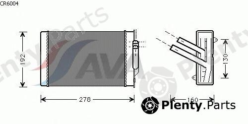  AVA QUALITY COOLING part CR6004 Heat Exchanger, interior heating