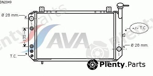  AVA QUALITY COOLING part DN2049 Radiator, engine cooling