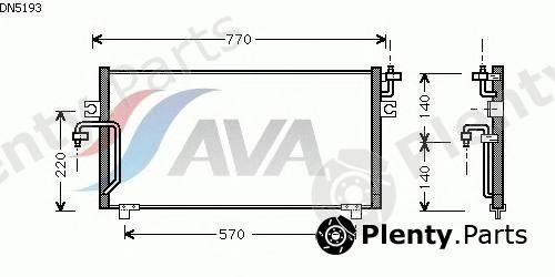 AVA QUALITY COOLING part DN5193 Condenser, air conditioning