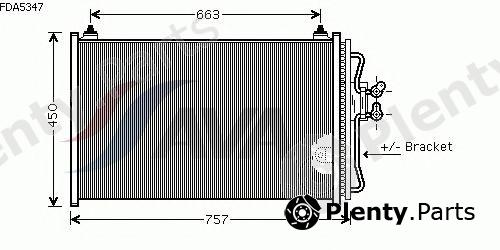  AVA QUALITY COOLING part FDA5347 Condenser, air conditioning