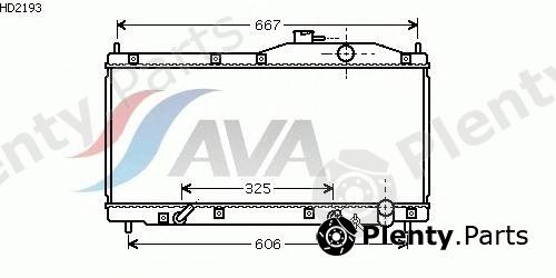  AVA QUALITY COOLING part HD2193 Radiator, engine cooling