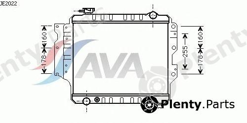  AVA QUALITY COOLING part JE2022 Radiator, engine cooling