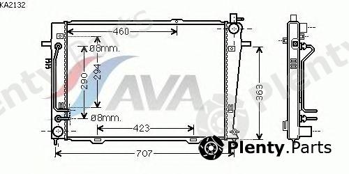  AVA QUALITY COOLING part KA2132 Radiator, engine cooling