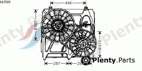 AVA QUALITY COOLING part KA7509 Fan, radiator