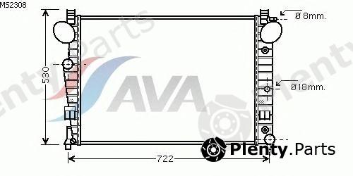  AVA QUALITY COOLING part MS2308 Radiator, engine cooling