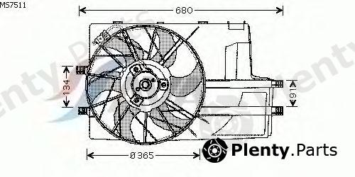  AVA QUALITY COOLING part MS7511 Fan, radiator