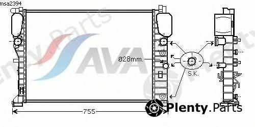  AVA QUALITY COOLING part MSA2394 Radiator, engine cooling