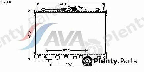  AVA QUALITY COOLING part MT2200 Radiator, engine cooling