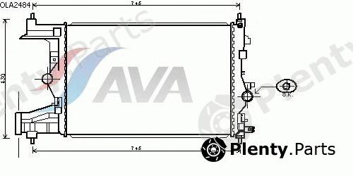  AVA QUALITY COOLING part OLA2484 Radiator, engine cooling