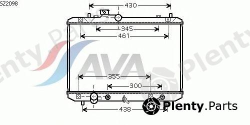  AVA QUALITY COOLING part SZ2098 Radiator, engine cooling