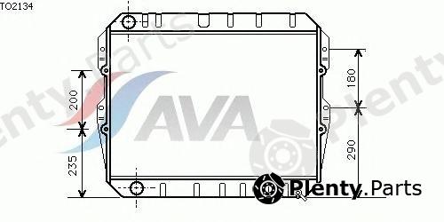  AVA QUALITY COOLING part TO2134 Radiator, engine cooling
