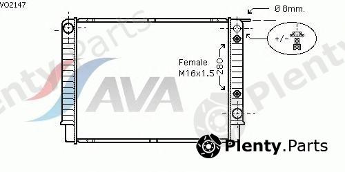  AVA QUALITY COOLING part VO2147 Radiator, engine cooling